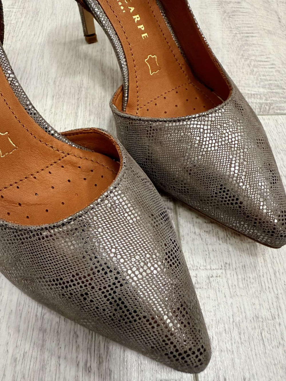 Kožne štikle F335 - BELEZZA SCARPE - TAUPE