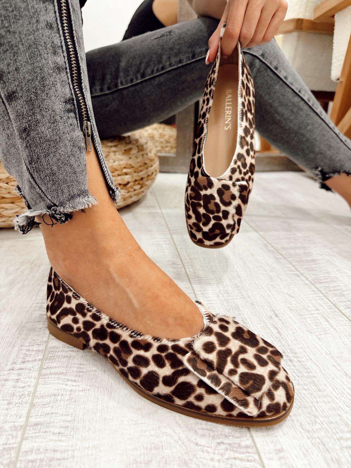 Kožne baletanke F585 - LOVE BALLERIN'S - LEOPARD
