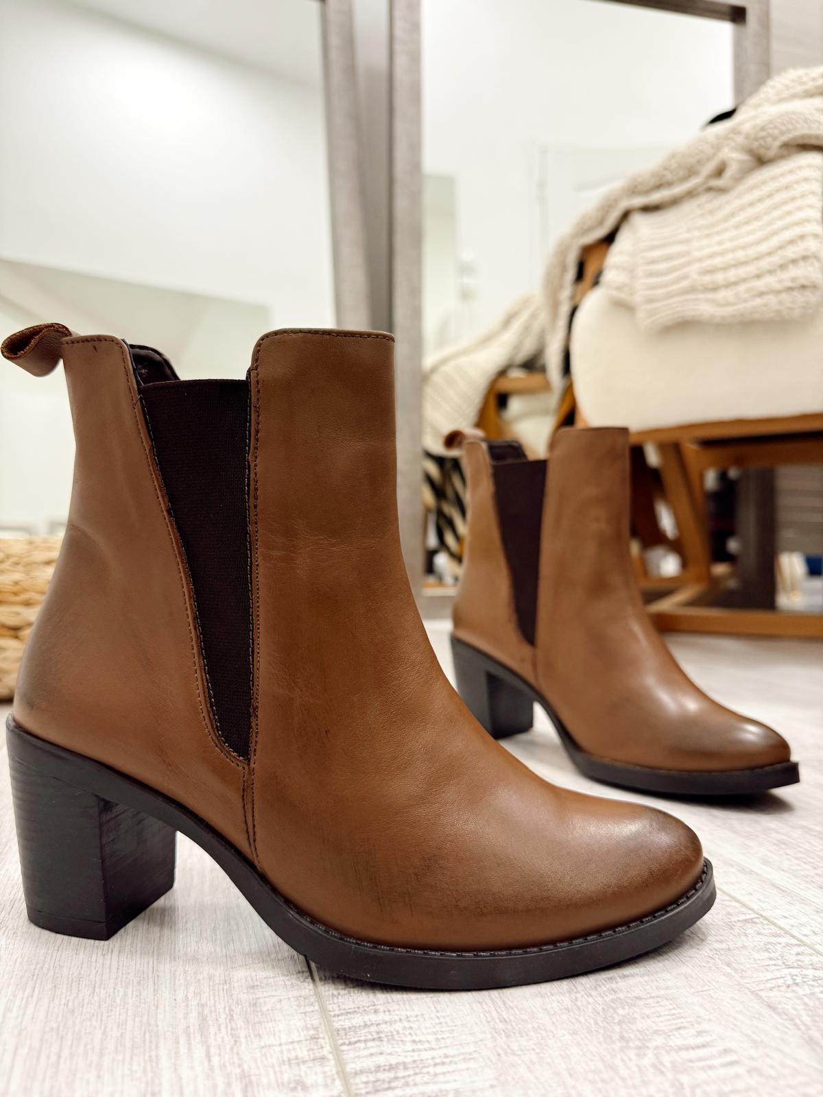 Kožne polučizme F591 - BELEZZA SCARPE - KAMEL