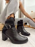 Kožne polučizme F593 - BELEZZA SCARPE - CRNA