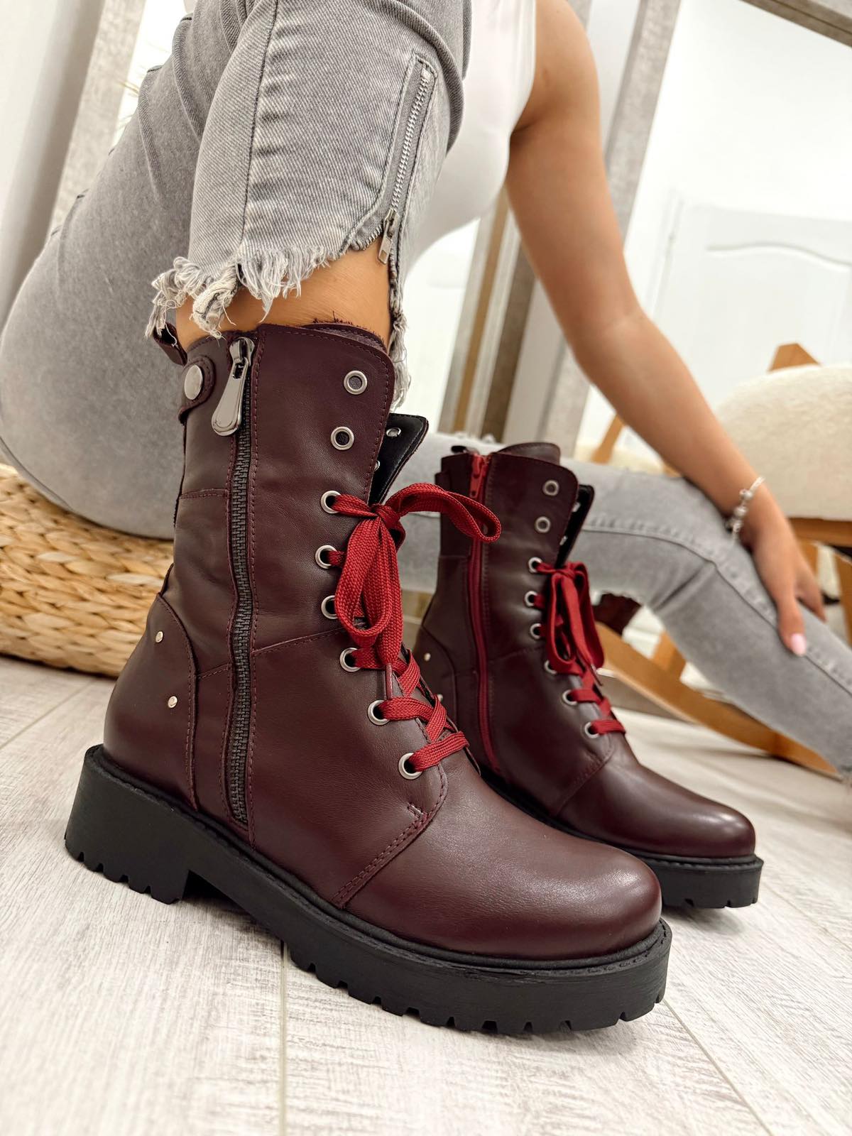 Kožne polučizme F604 - BORDO