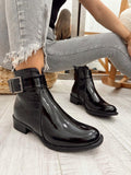 Kožne polučizme F607 - BELEZZA SCARPE - KROKO - CRNA