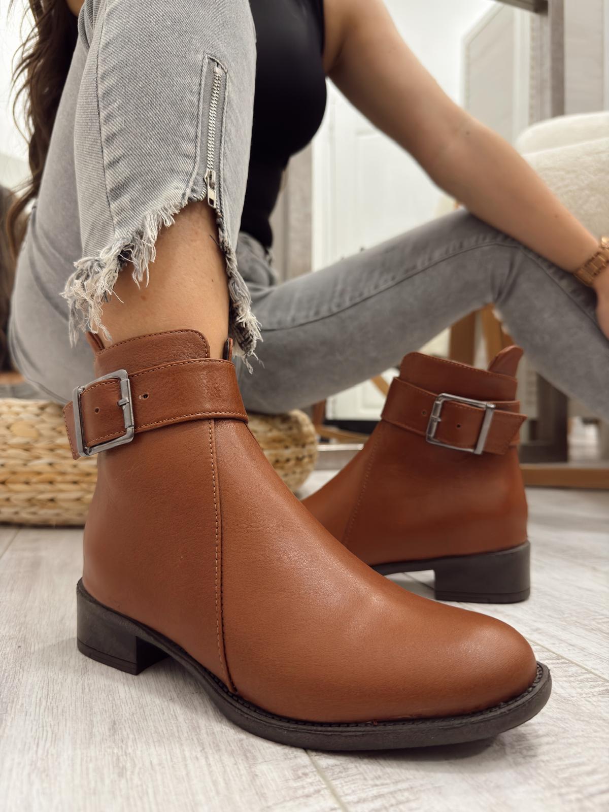 Kožne polučizme F607 - BELEZZA SCARPE - KAMEL