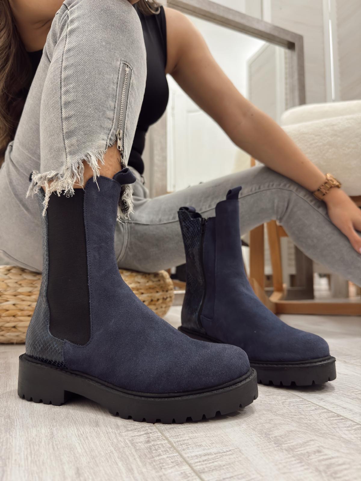 Kožne polučizme F609 - BELEZZA SCARPE - PLAVA