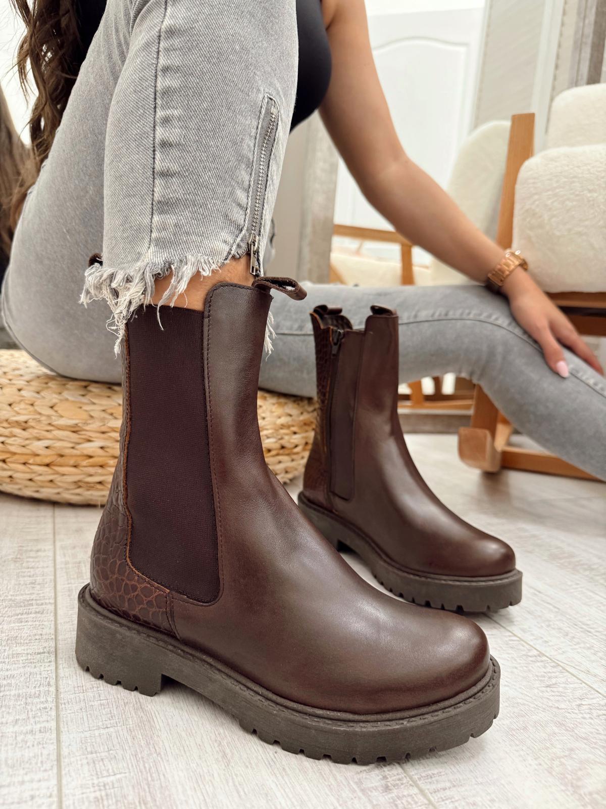 Kožne polučizme F609 - BELEZZA SCARPE - SMEĐA