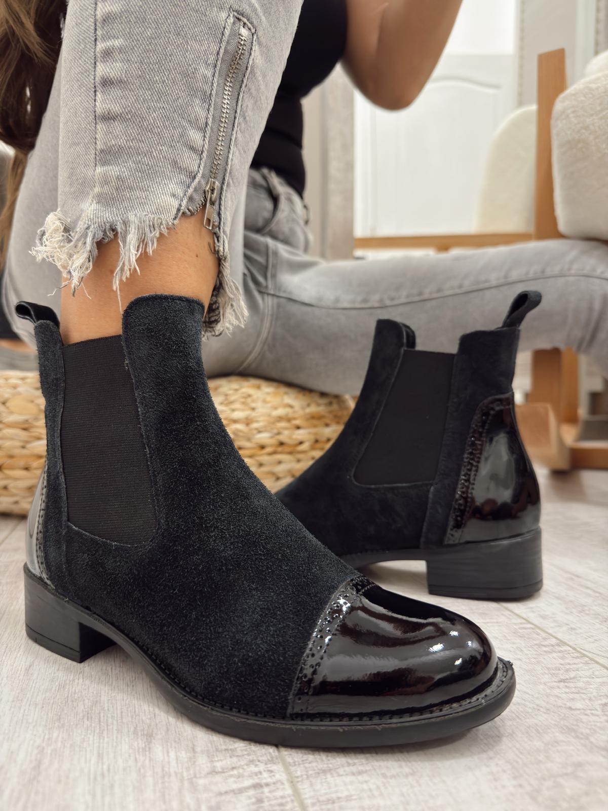 Kožne polučizme F613 - BELEZZA SCARPE - CRNA