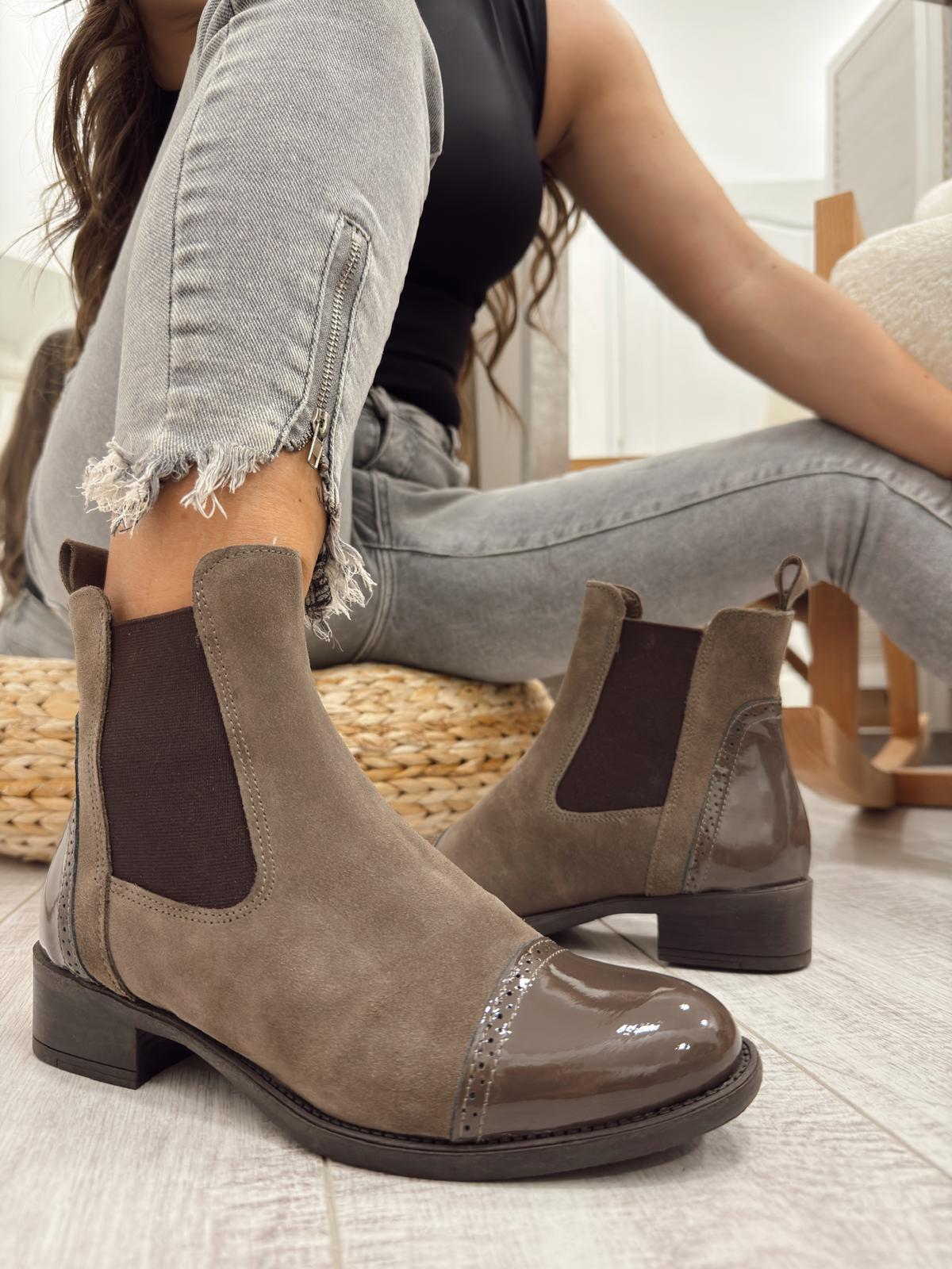 Kožne polučizme F613 - BELEZZA SCARPE - TAUPE
