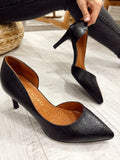 Kožne štikle F335 - BELEZZA SCARPE - CRNA