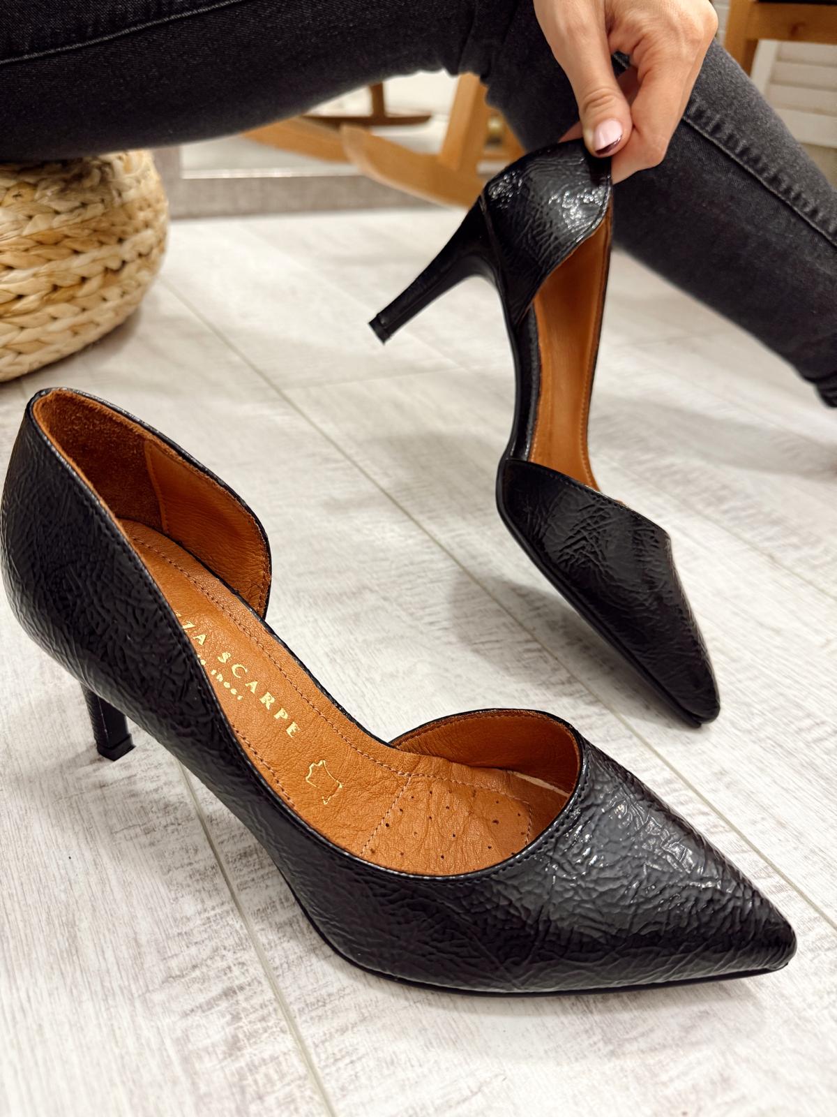Kožne štikle F335 - BELEZZA SCARPE - CRNA