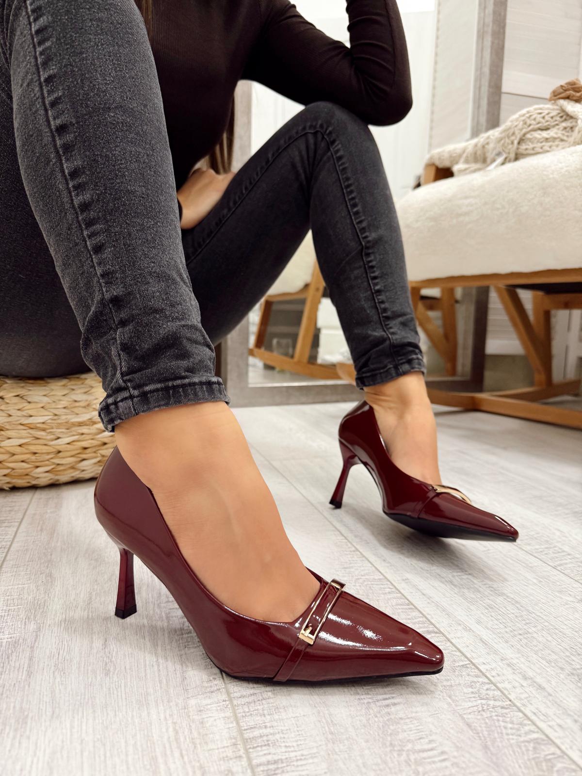 Štikle F925 - BORDO