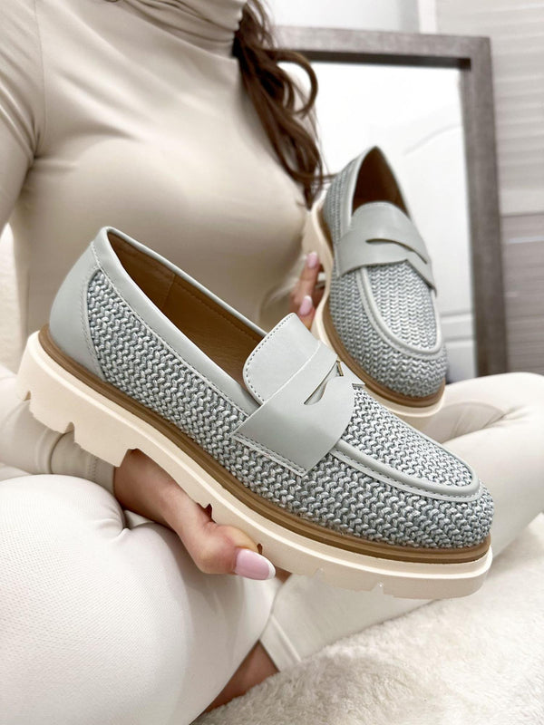 Ženske cipele - mokasine G015 - PLAVA