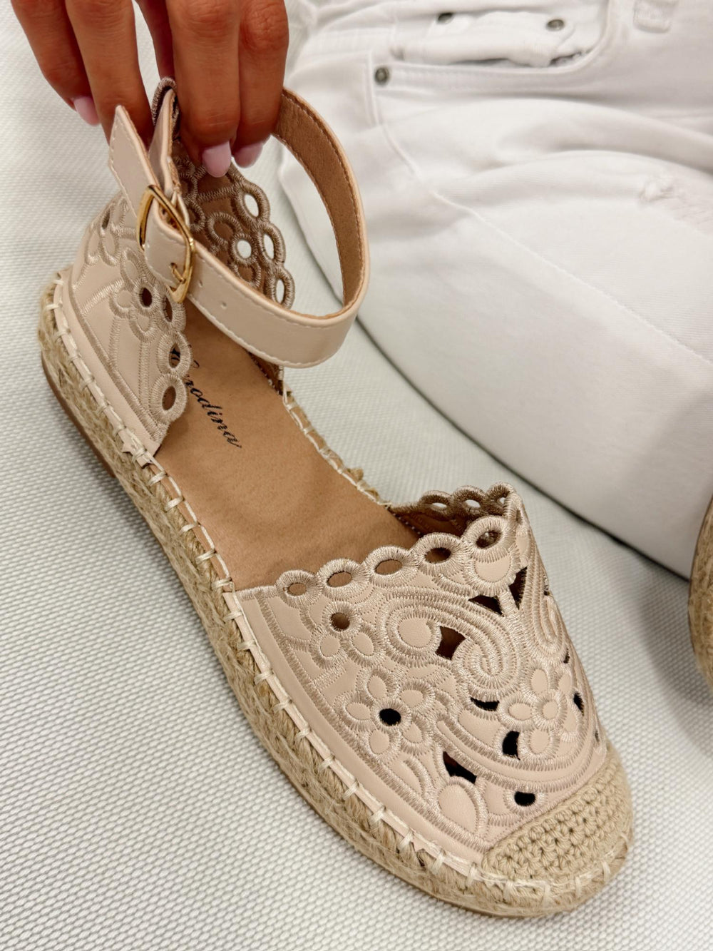 Ženske sandale - espadrile G310 - BEŽ
