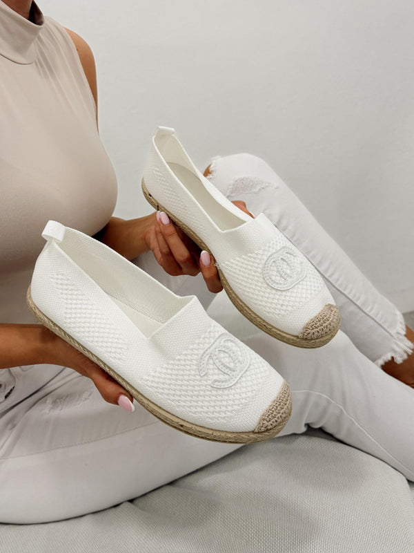Ženske cipele - espadrile G322 - BELA