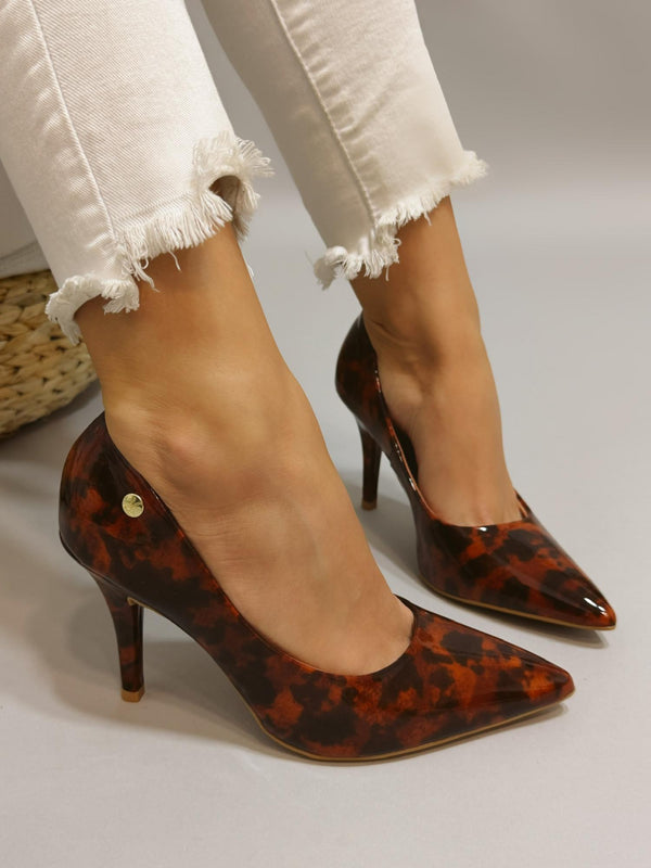 Štikle G536 - VIZZANO - na tanku štiklu - LEOPARD