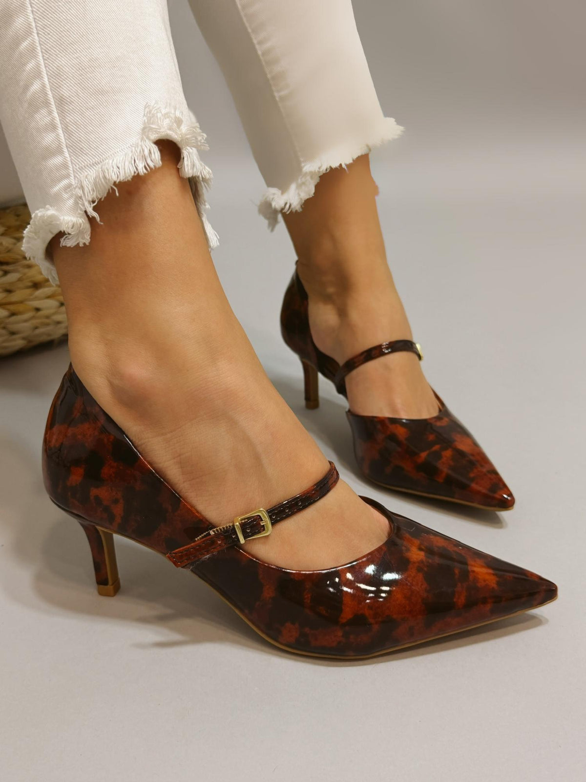 Štikle G556 - VIZZANO - na tanku štiklu - LEOPARD