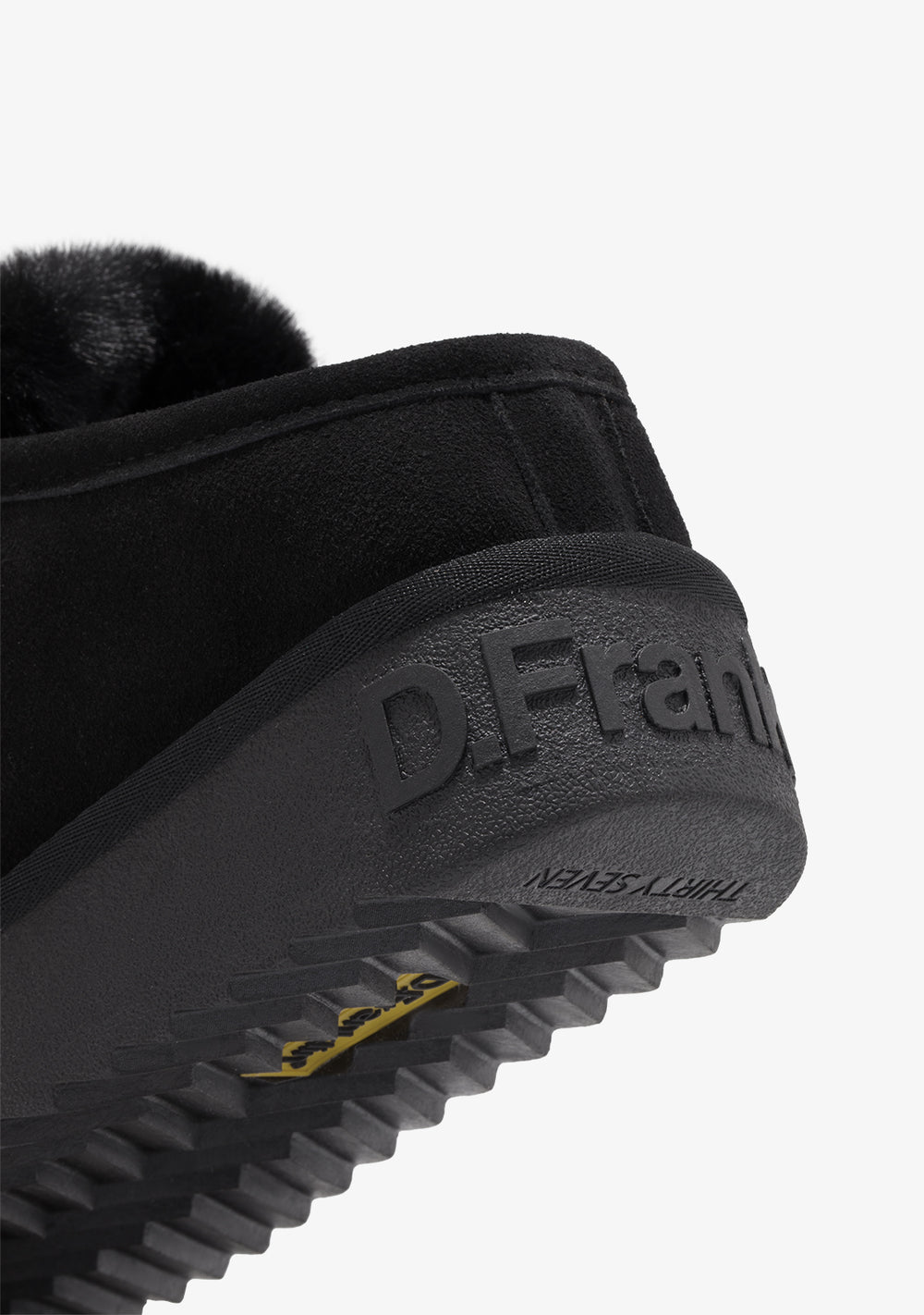 Zimske papuče D.Franklin Nordic Clog Black G629 - CRNA
