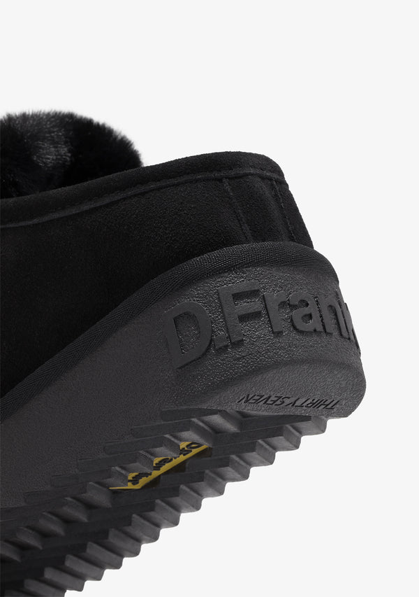 Zimske papuče D.Franklin Nordic Clog Black G629 - CRNA