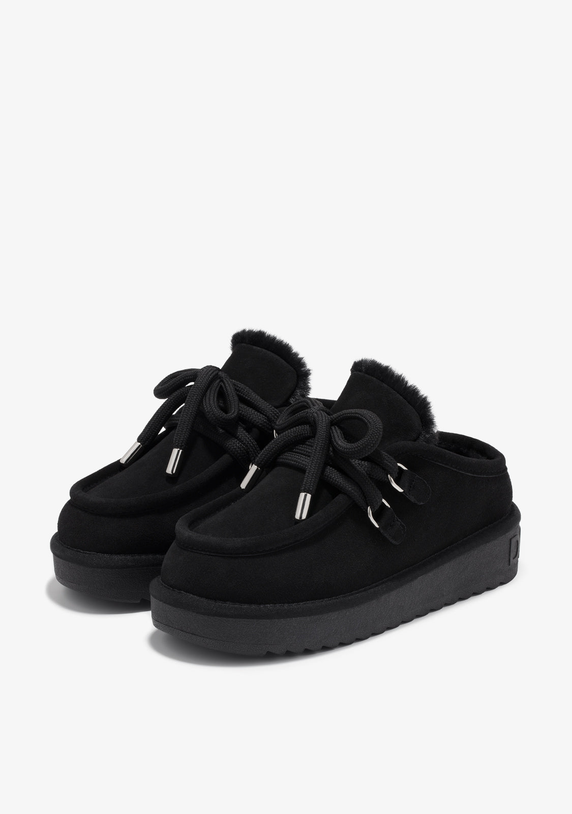 Zimske papuče D.Franklin Nordic Clog Black G629 - CRNA