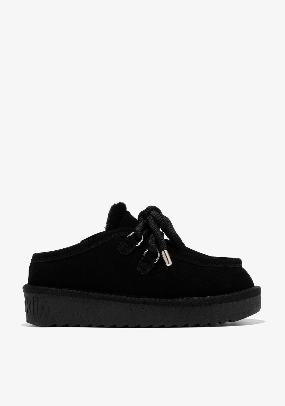 Zimske papuče D.Franklin Nordic Clog Black G629 - CRNA