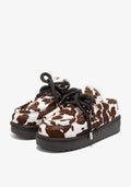 Zimske papuče D.Franklin Nordic Clog Cow G629 - SMEĐA