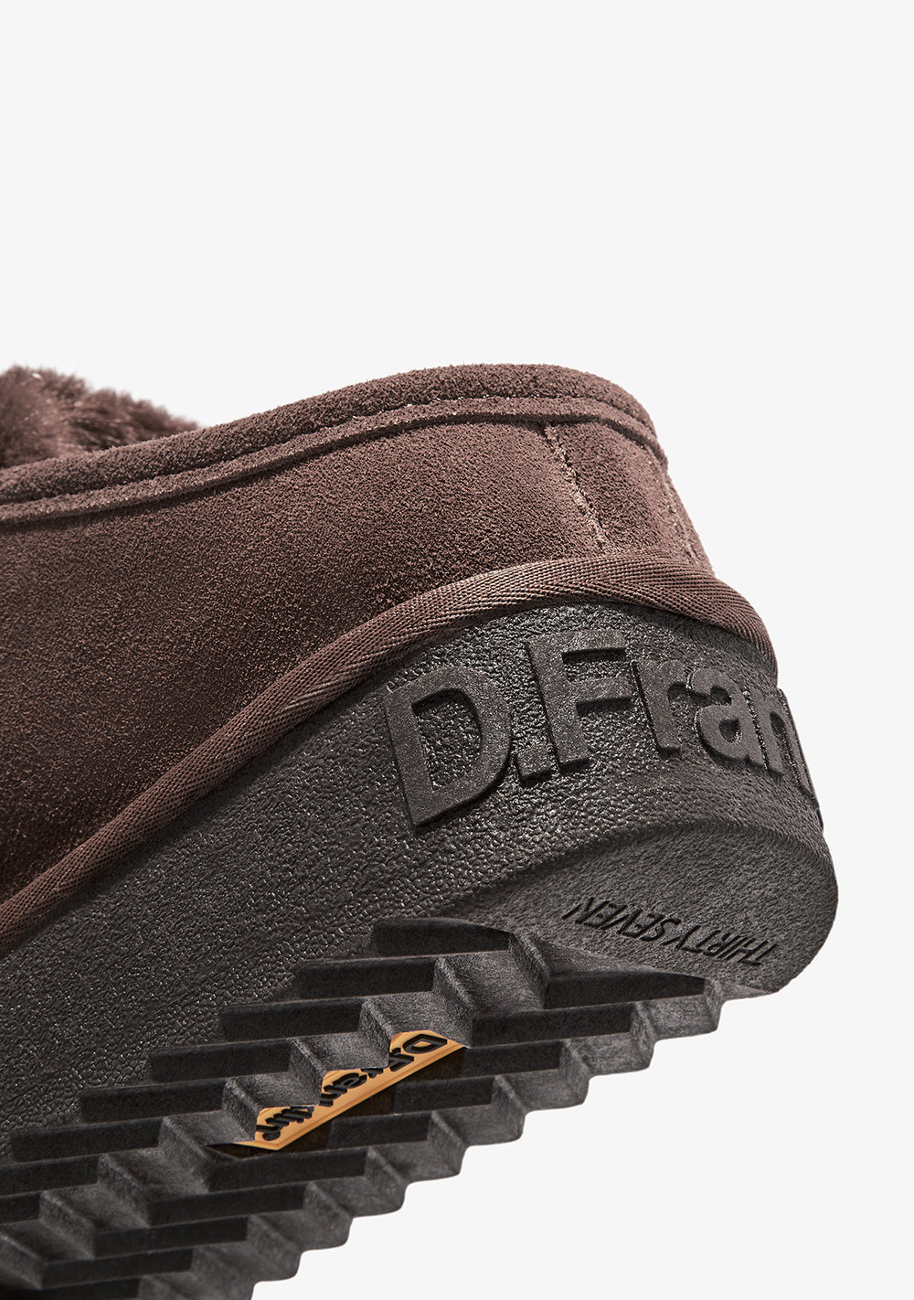 Zimske papuče D.Franklin Nordic Clog Choco G629 - SMEĐA