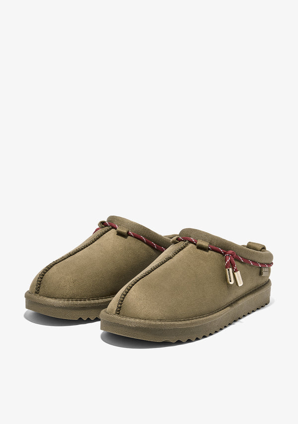 Zimske papuče D.Franklin Nordic Lite Clog Khaki G630 - KAKI