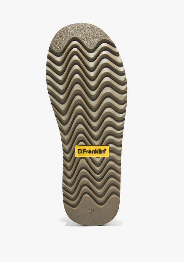 Zimske papuče D.Franklin Nordic Lite Clog Khaki G630 - KAKI