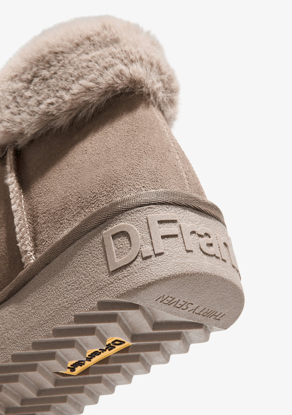 Gležnjače D.Franklin Nordic Mid Fur Taupe G632 - TAUPE