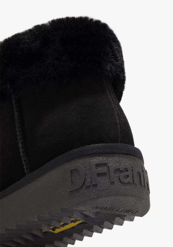 Gležnjače D.Franklin Nordic Mid Fur Black G632 - CRNA
