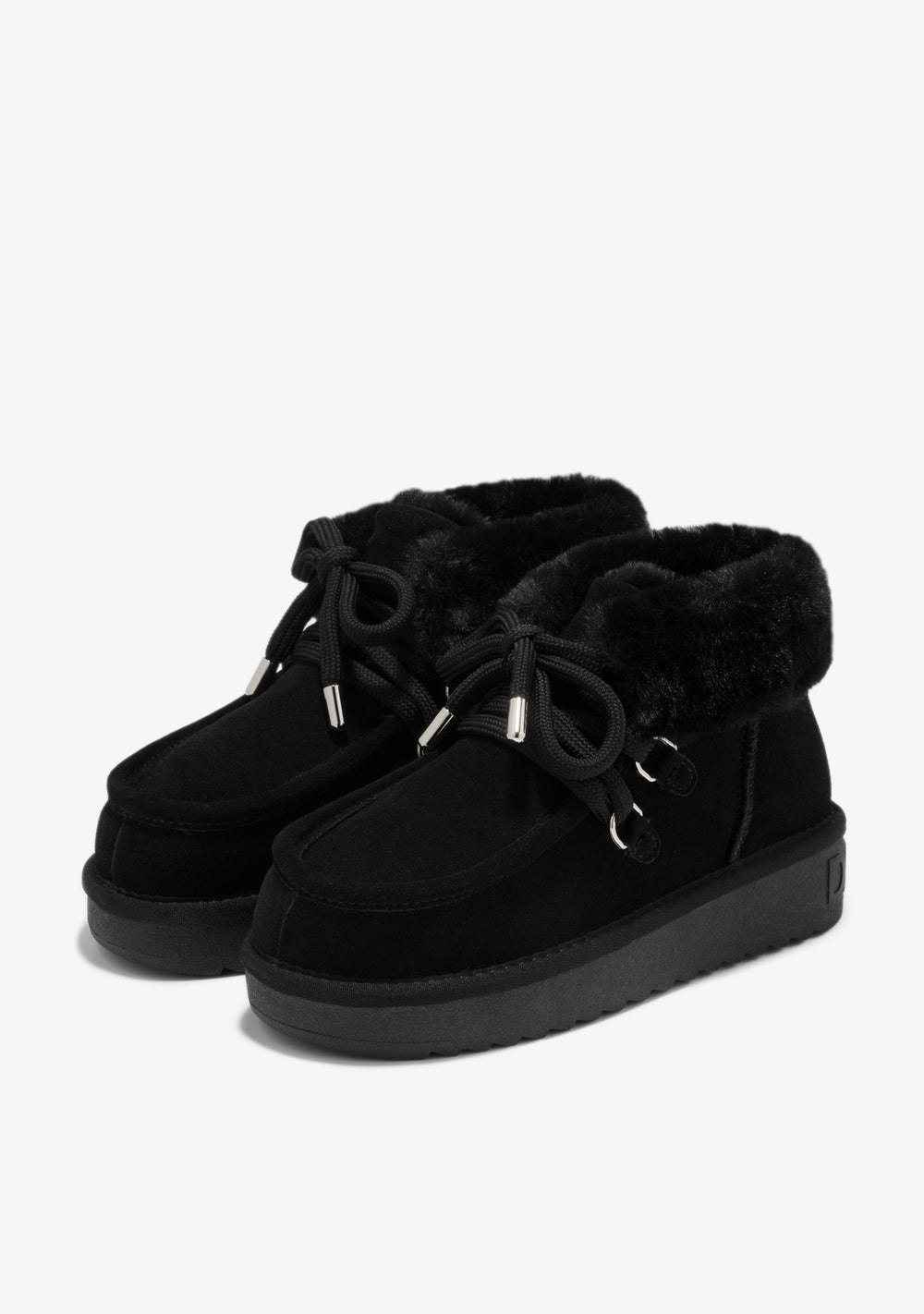Gležnjače D.Franklin Nordic Mid Fur Black G632 - CRNA