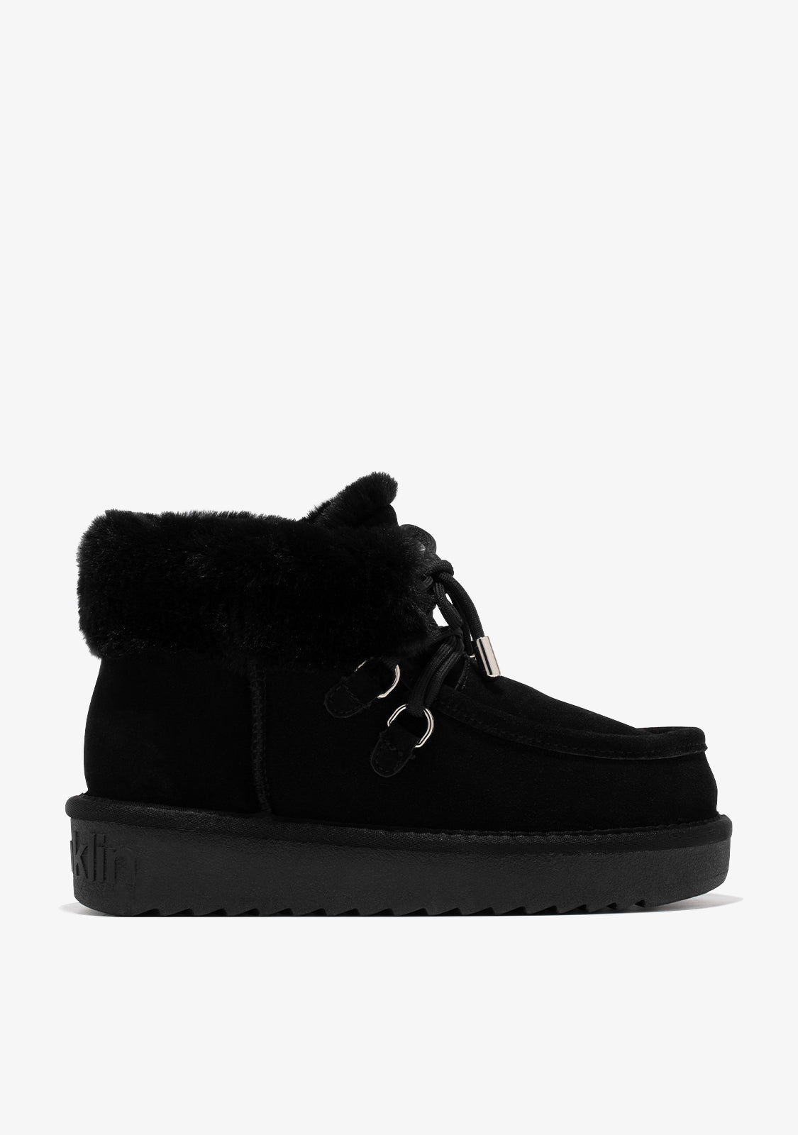 Gležnjače D.Franklin Nordic Mid Fur Black G632 - CRNA