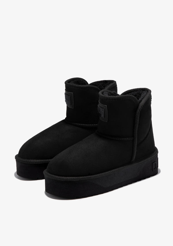 Ženske čizme D.Franklin Nordic V.2 Basic Low Black G634 - CRNA