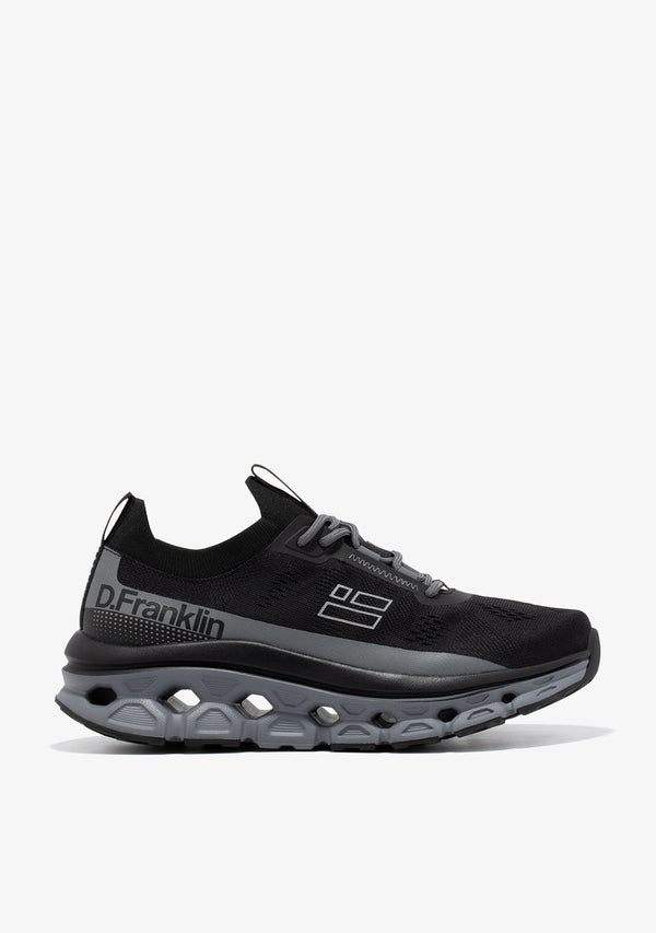 Ženske patike D.Franklin Aero Sneakers Mesh Black / Grey G643 - CRNA