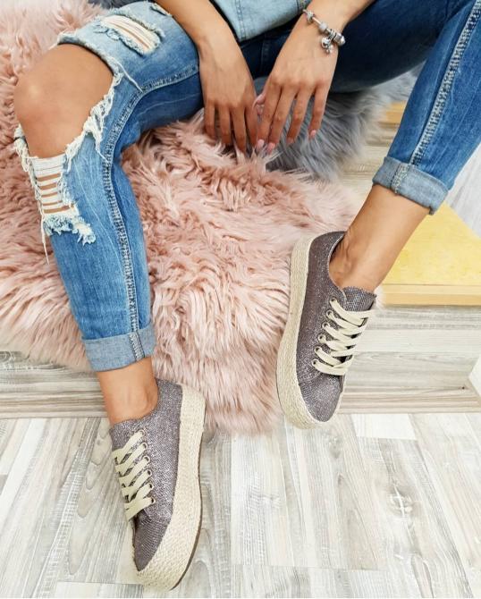 **PATIKE SA ĐONOM OD JUTE - BRONZANE