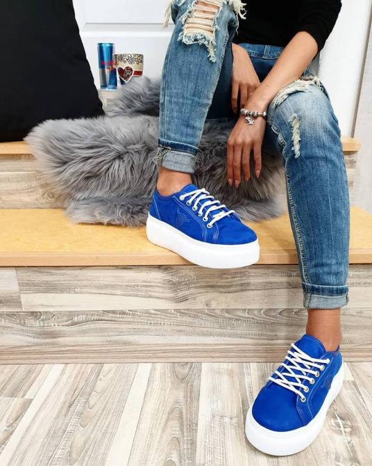 PATIKE SA VISOKIM ĐONOM - KRALJEVSKO PLAVE