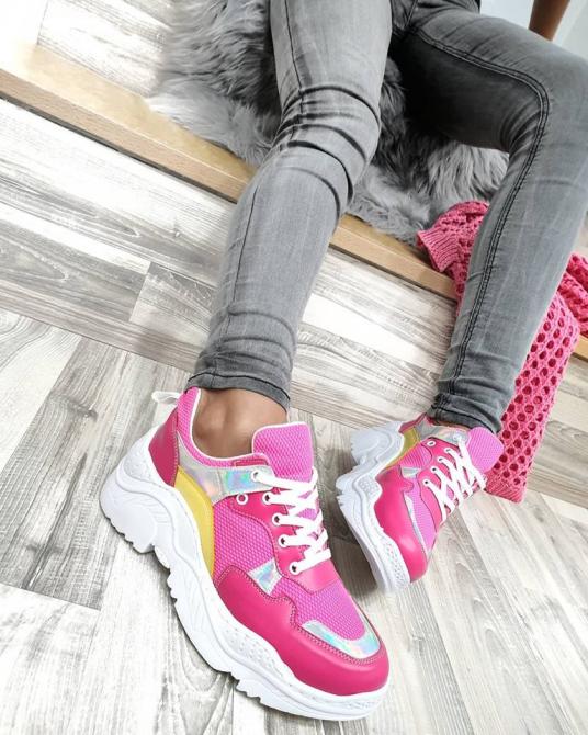 HOLOGRAM PATIKE SA VISOKIM ĐONOM - PINK