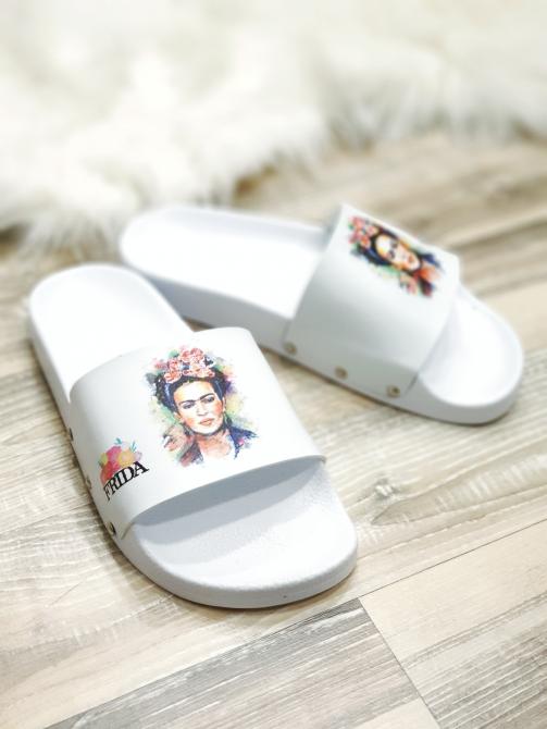 FRIDA PAPUČE - BELE