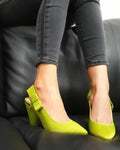 ŠPIC SANDALE NA DEBLJU ŠTIKLU - LIMETA