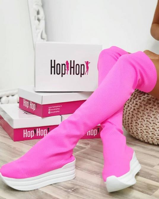 RUPIČASTE LETNJE ČIZME - PINK