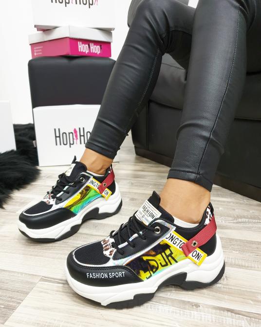 HOLOGRAM PATIKE SA LEOPARD DETALJIMA - CRNE