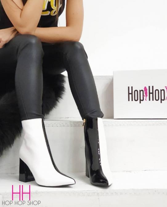 LAK ŠPIC POLUČIZME NA DEBLJU ŠTIKLU - CRNO/BELE - 9191