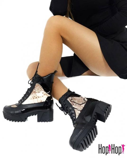 SNAKE BAKANDŽE NA PERTLANJE - CRNO/BEŽ