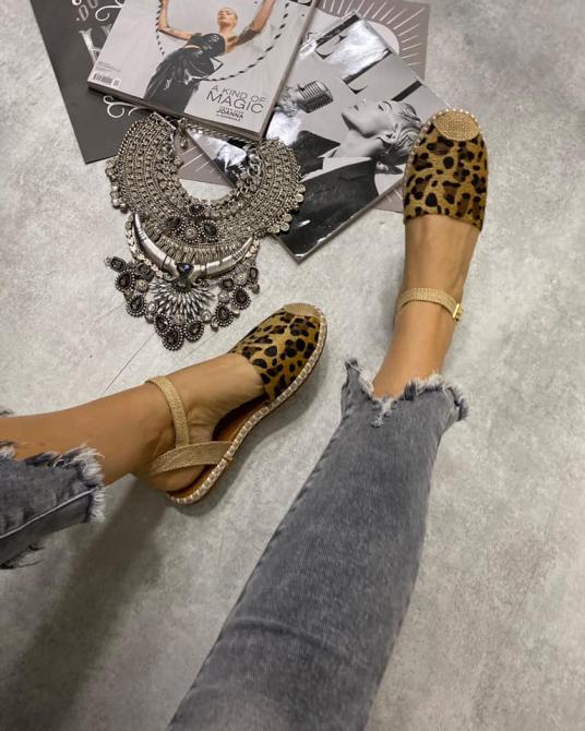LEOPARD OTVORENE ESPADRILE