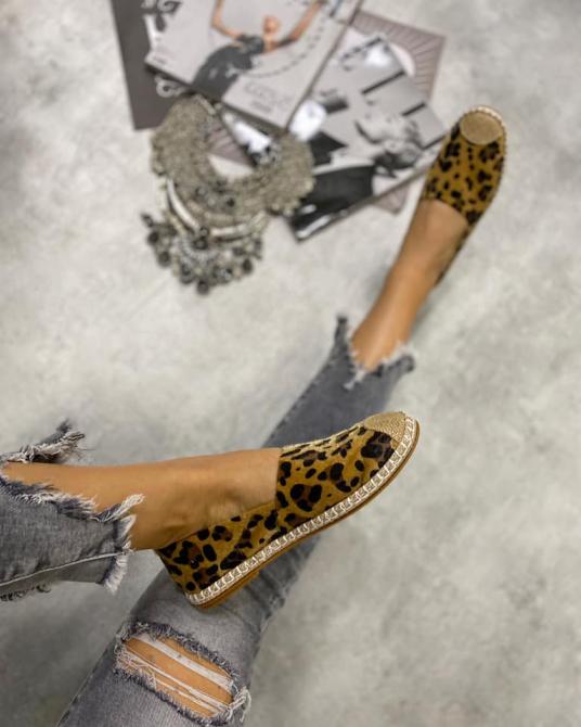 LEOPARD ŽENSKE ESPADRILE SA JUTOM