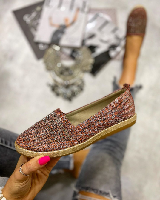 ŽENSKE ESPADRILE SA ORNAMENTIMA - CRVENE