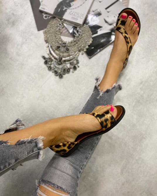 LEOPARD SANDALE NA PRST