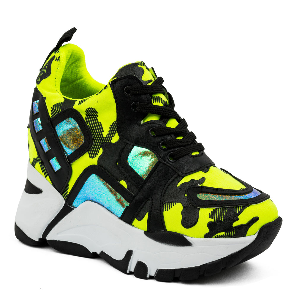 NEON MILITARY PATIKE SA SKRIVENOM PETOM - ŽUTE