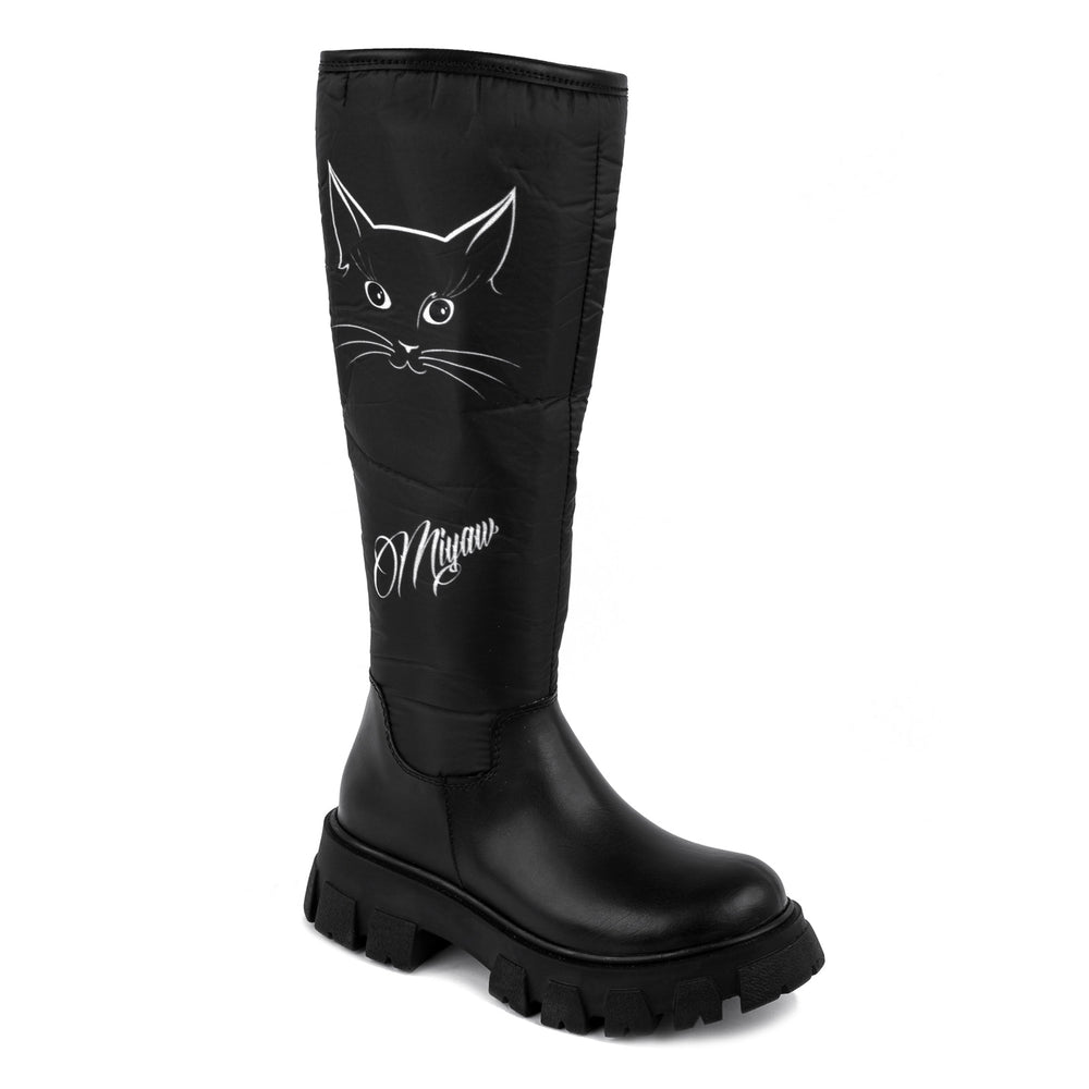 MEOW VODOOTPORNE ŠUŠKAVE ČIZME - CRNE