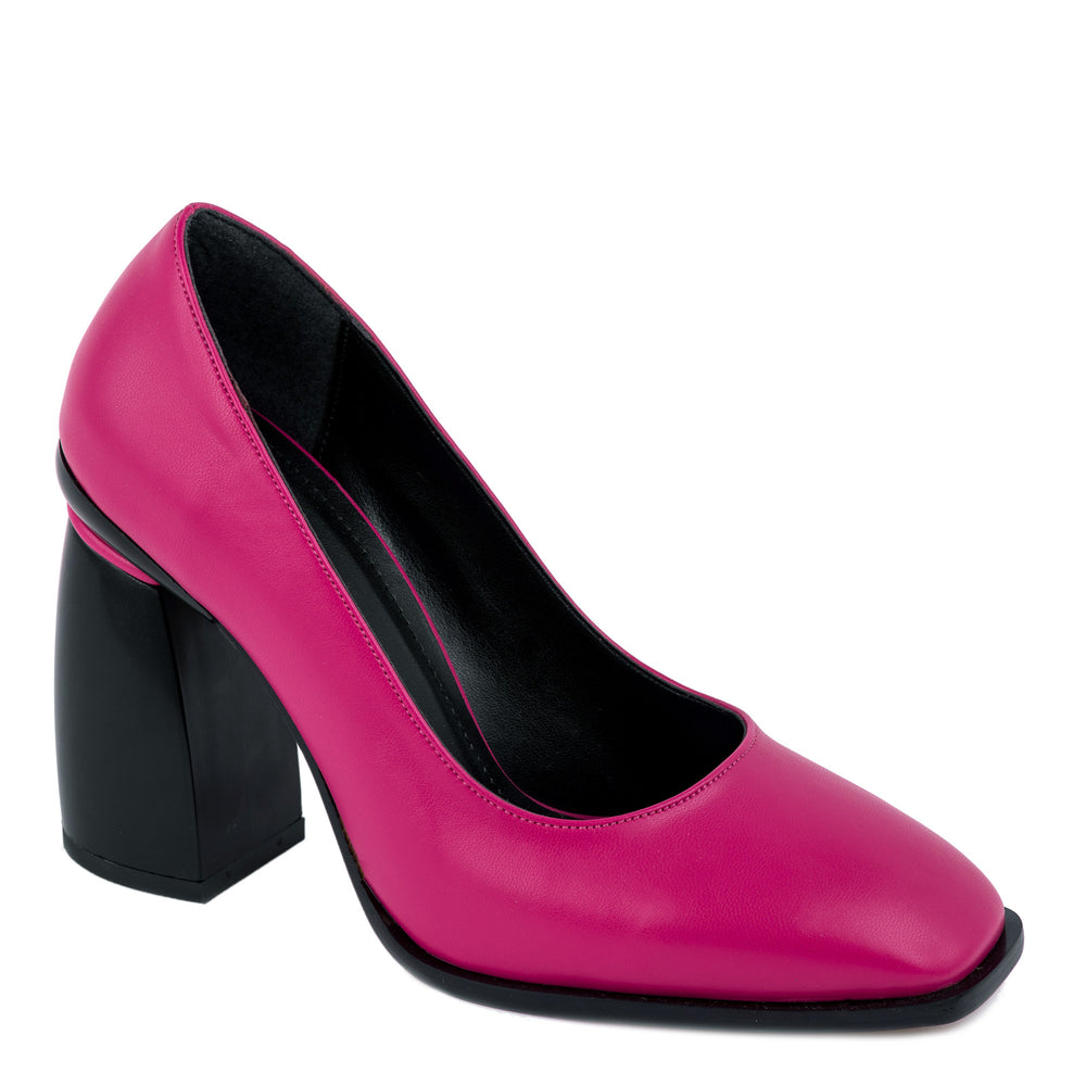 SALONKE NA DEBLJU ŠTIKLU - PINK/CRNE