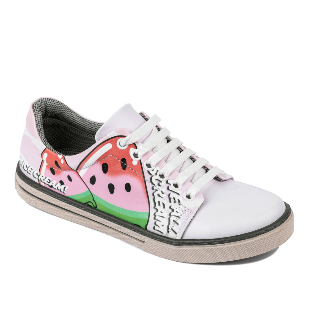 WATERMELON PLITKE PATIKE NA PERTLANJE - ROZE